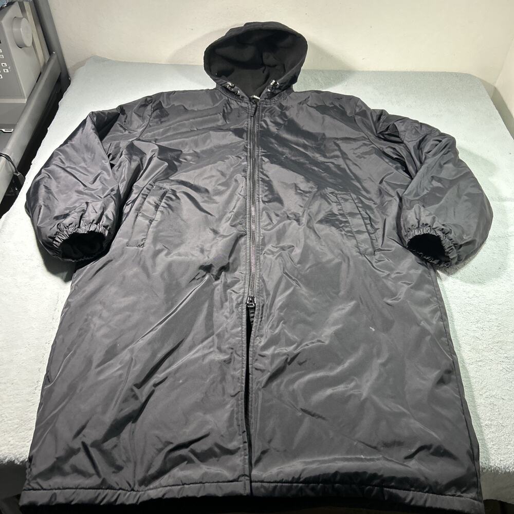 90s Adoretex Trench Coat Swim Parka Hoodie Unisex XL Fleece Lined Weatherproof
